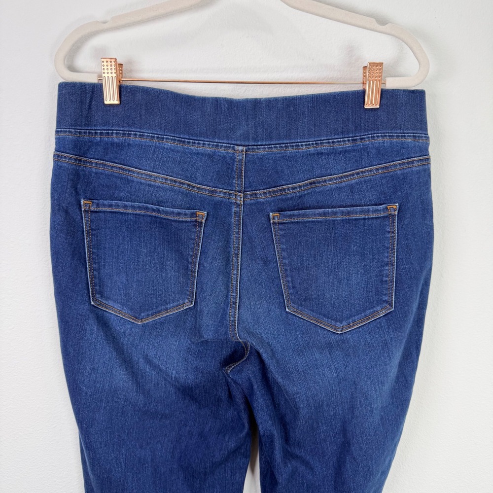 Talbots Flawless Pull-On Jegging Womens 10 x 29" Blue Denim Dark Wash Stretch - Picture 13 of 14